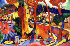 The Turning Road, L'estaque - (129.5x195) — André Derain