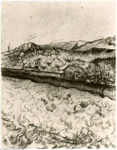 Mountain Landscape Seen Across The Walls 2 — Vincent Willem Van Gogh