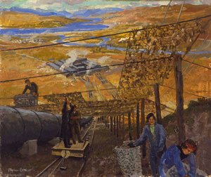 Camouflaging The Pipeline At The British Aluminium Company's Works At Fort William, October 1941 — स्टीफ़न बोन