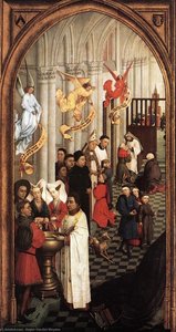 Die Sieben Sakramente (linker Flügel) — Rogier Van Der Weyden