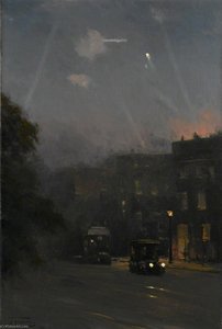 A Zeppelin Raid, 8 October 1915 — John Arthur Fraser