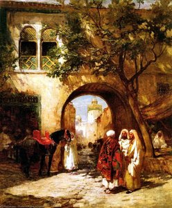 By The City Gate — Frederick Arthur Bridgman