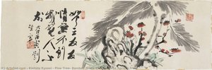 Pine Tree, Bamboo Grass And Japanese Apricot Tree — Kishida Ryusei
