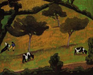 Cows In A Meadow — Roger De La Fresnaye
