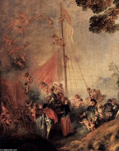 Pilgrimage To Cythera (detail) — Jean-antoine Watteau