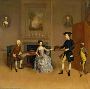John Orde, His Wife Anne, And His Eldest Son William — Arthur Devis