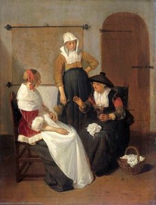 Confidental Conversation — Quiringh Gerritsz. Van Brekelenkam