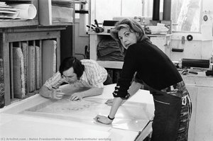 Helen Frankenthaler Working — Helen Frankenthaler