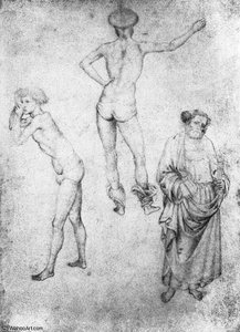 Nude Men And St Peter — Pisanello