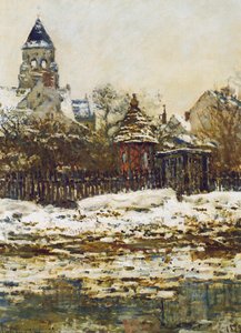 Vetheuil, The Church In Winter — Claude Monet