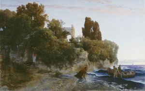 Castle At The Seaside (murder In The Castle) — Arnold Böcklin