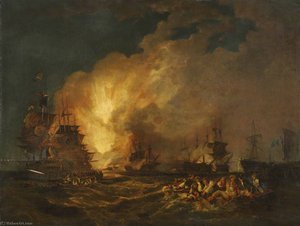 The Battle Of The Nile — Philip James De Loutherbourg
