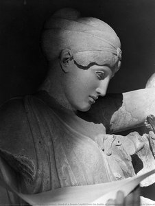 Head Of A Female Lapith From The Battle Of Centaurs Scene On The Temple Of Zeus At Olympia — Elli Sougioultzoglou-seraidari