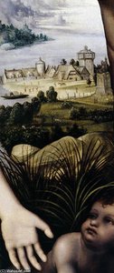 Leda And Her Children (detail) — Giampietrino