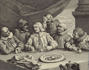 Columbus Breaking The Egg (christopher Columbus) — William Hogarth