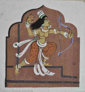 Rati With Her Bow — Nandlal Boshu