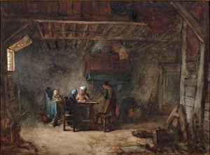 Family At The Table — Бернардус Йоханнес (бернард) Бломмерс