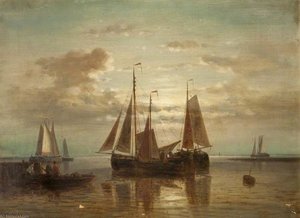 Shipping Becalmed — Abraham Hulk Senior