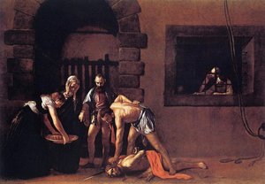 Die Hinrichtung Des Johannes Des Täufers — Karavaggio