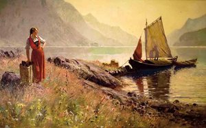 Landscape With Figures — Hans Dahl