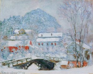 Sandviken Village In The Snow — Claude Monet
