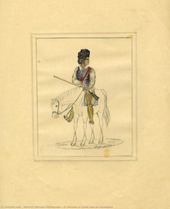 A Choctaw Or Creek Man On Horseback — Heinrich Bertram Mollhausen