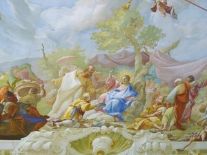 Geras Marmorsaal Fresco Loaves — Paul Troger