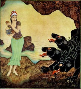 Psyche And Cerberus — Edmund Dulac