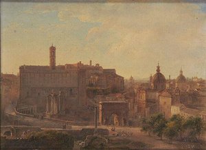 Vue Du Forum Et Du Capitole À Rome — Sarazin De Belmont Louise Joséphine