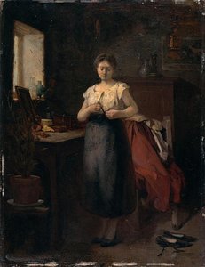 Femme Dans Un Intérieur — Eugène Anatole Carrière