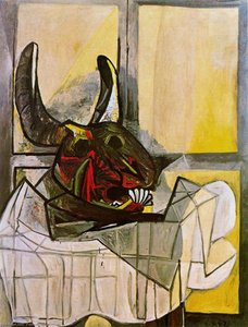 Hoofd Van Een Stier Op Tafel — Pablo Picasso
