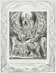 Satan Going Forth From The Presence Of The Lord — Sir William Blake Richmond