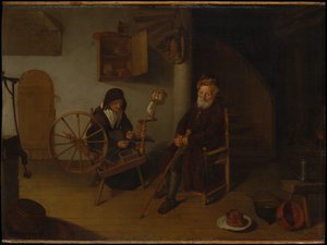 The Spinner — Quiringh Gerritsz. Van Brekelenkam
