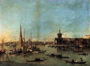 Venice The Dogana With The Giudecca — Francesco Lazzaro Guardi