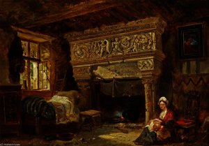 French Interior — William James Müller