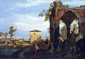 Capriccio With Ruins And Porta Portello, Padua — कनालेट्टो