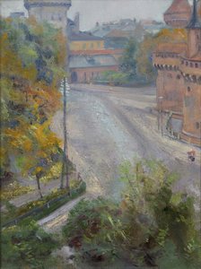 The View Of The Barbican And The Florian Gate From Zacisze Street — Stanislaw Wyspianski