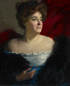 Portrait Of Mrs Herbert Cohen — Alfred Aaron Wolmark