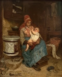 Grandmother With Child — André Henri Dargelas