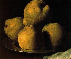 Bodegón De Membrillos — Francisco De Zurbarán