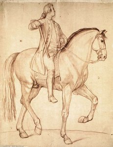 Study For The Equestrian Statue Of Louis Xv — Edmé Bouchardon
