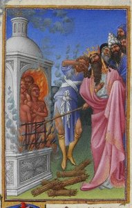 The Three Hebrews Cast Into The Fiery Furnace — Limbourg Brothers