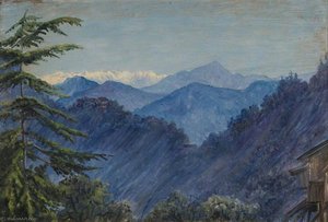 Mountains From Simla, India — Marianne North