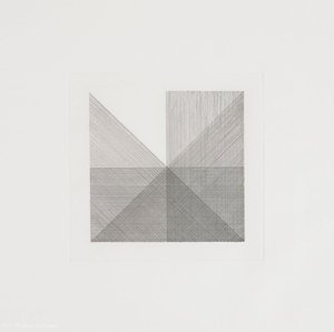 Untitled From Squares With A Different Line Direction In Each Half Square (3) — Solomon Lewitt