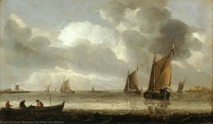 The Silver Seascape — Abraham Hendricksz. Van Beyeren