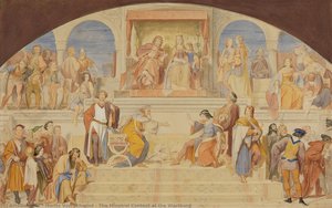The Minstrel Contest At The Wartburg — モリッツ・フォン・シュヴィント