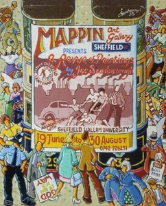 'a Review Of Paintings By Joe Scarborough', Mappin Art Gallery, Sheffield, Advertisement — Joe Scarborough