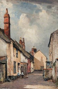 A Street In Topsham, Devon — William Page Atkinson Wells