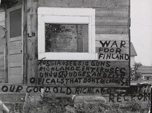 Sign On Building, Richland Center, Wisconsin — John Vachon