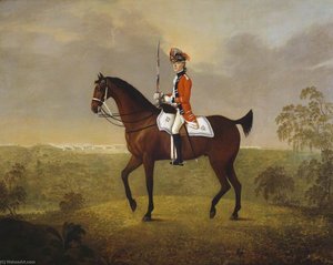 Cornet Thomas Boothby Parkyns (1755–1800), 15th (or The King’s) Regiment Of (light) Dragoons — John Boultbee